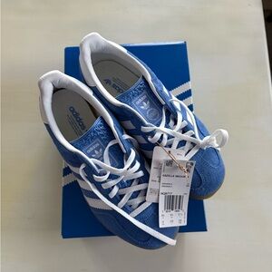 Adidas Gazelle Blue and White Sneakers - Women’s